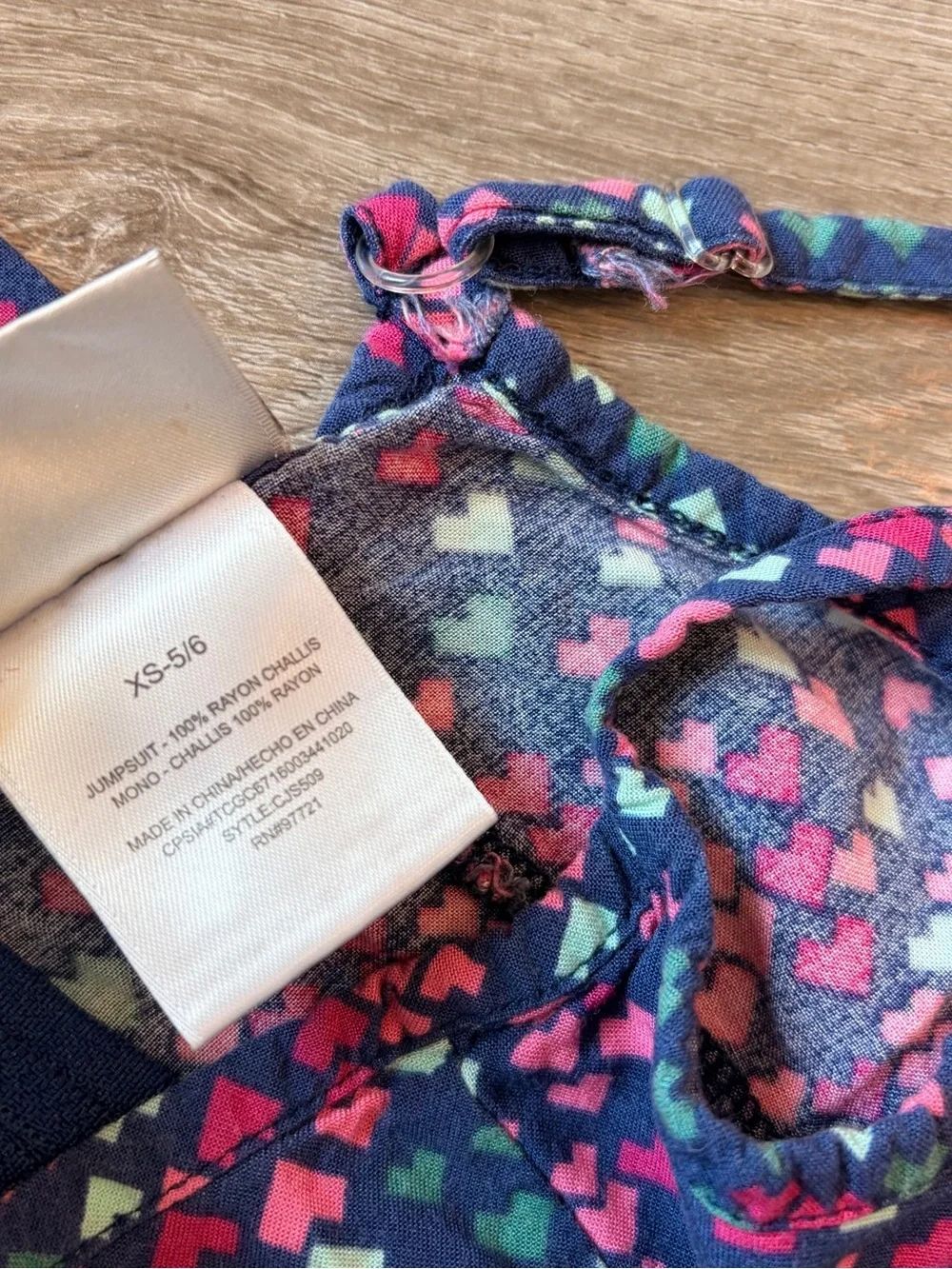 Blush by Us Angels little girls heart print jumpsuit